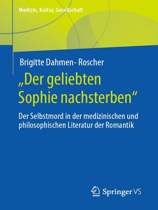 Title details for „Der geliebten Sophie nachsterben" by Brigitte Dahmen-Roscher - Available